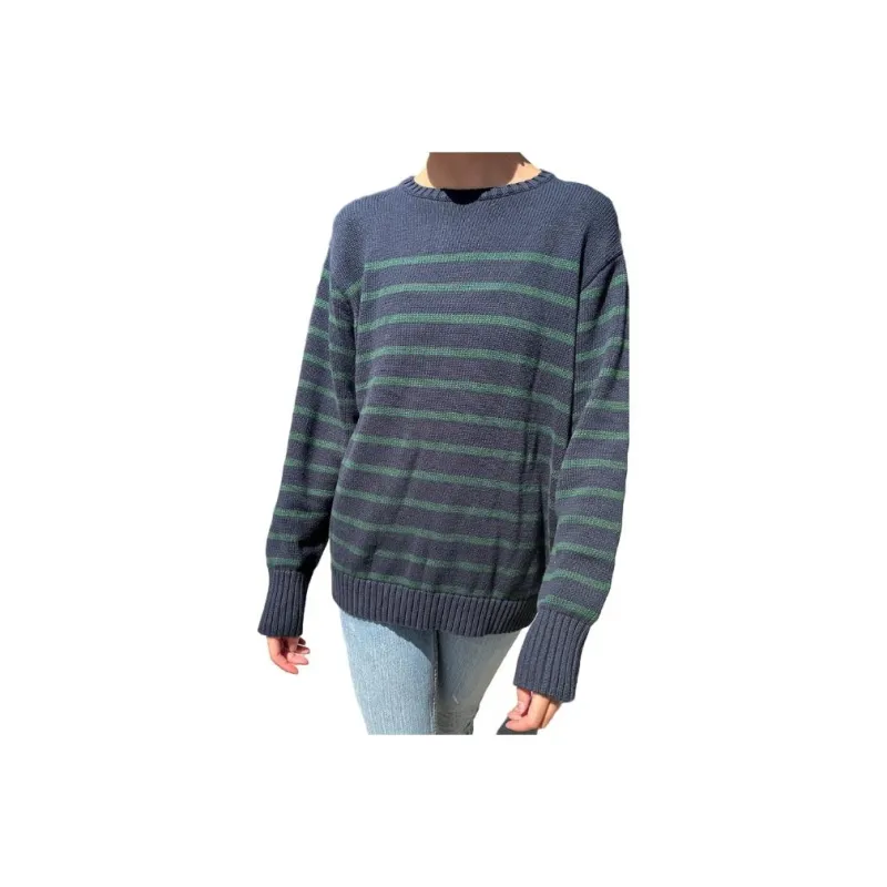 Brandy Melville Sweaters Women's Blue Green Stripes-0
