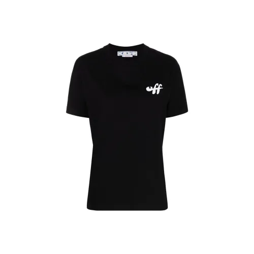 OFF WHITE Women's Zebra Arrow Casual T Shirt Black