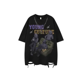 BEAR UNION Drop Shoulder Sleeve T Shirt Unisex