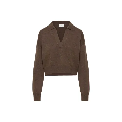 ARITZIA Wilfred Clara Merino Wool Waist Sweater Sweater Women's Rich Mocha Brown/Deep Mocha Brown
