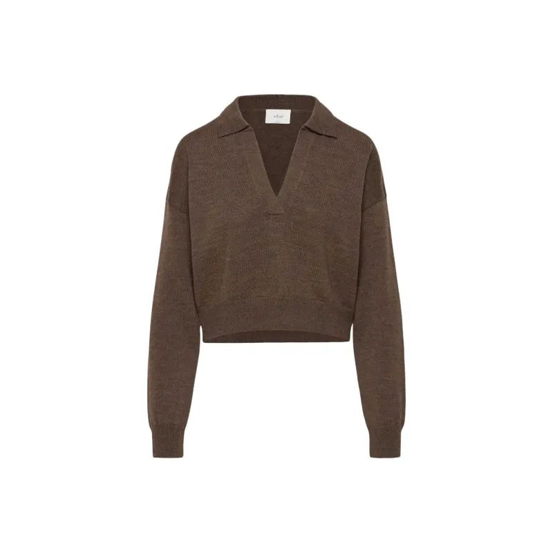 ARITZIA Wilfred Clara Merino Wool Waist Sweater Sweater Women's Rich Mocha Brown/Deep Mocha Brown-0