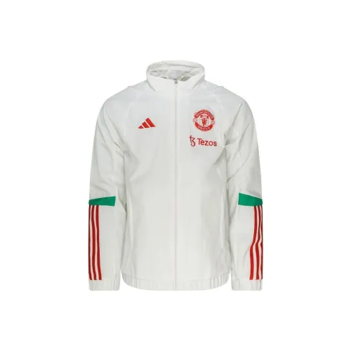 Adidas MANCHESTER UNITED TIRO 23 PRESENTATION JACKET Soccer Jerseys Men's White