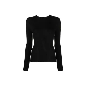 Lanvin Ribbed Crewneck Jumper