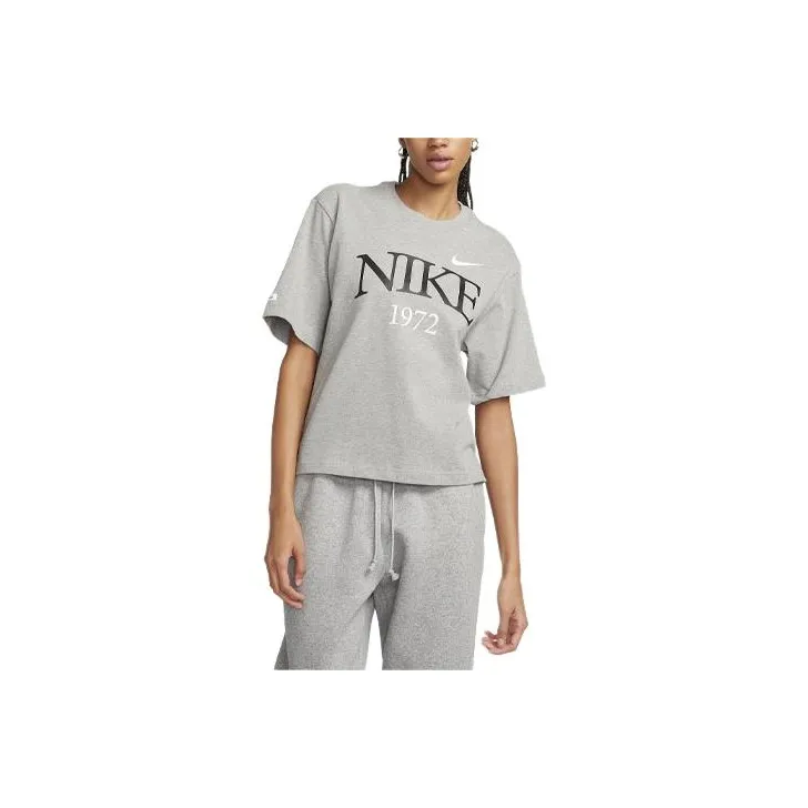 Nike Sportswear Classic T Shirt Women's Gray-0