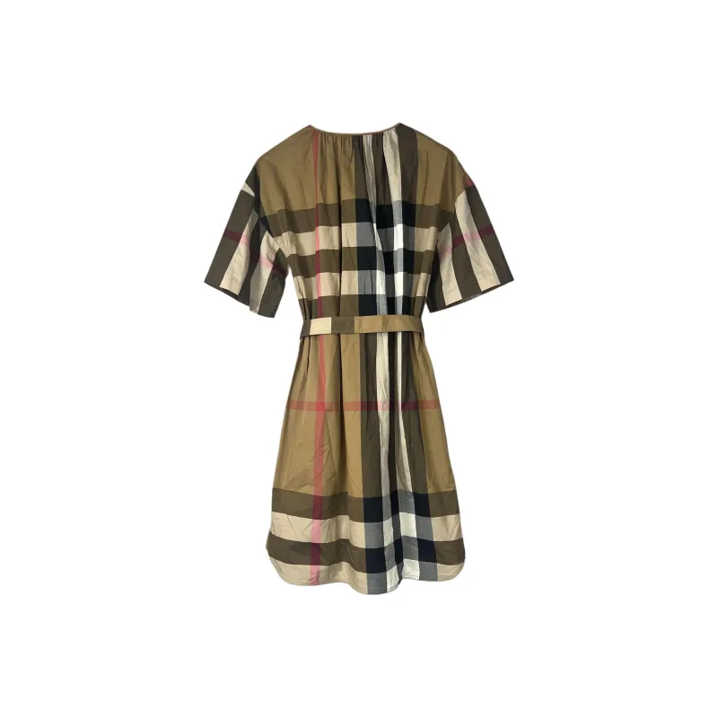 Burberry SS25 Short Sleeved Dress Women's Brown-4