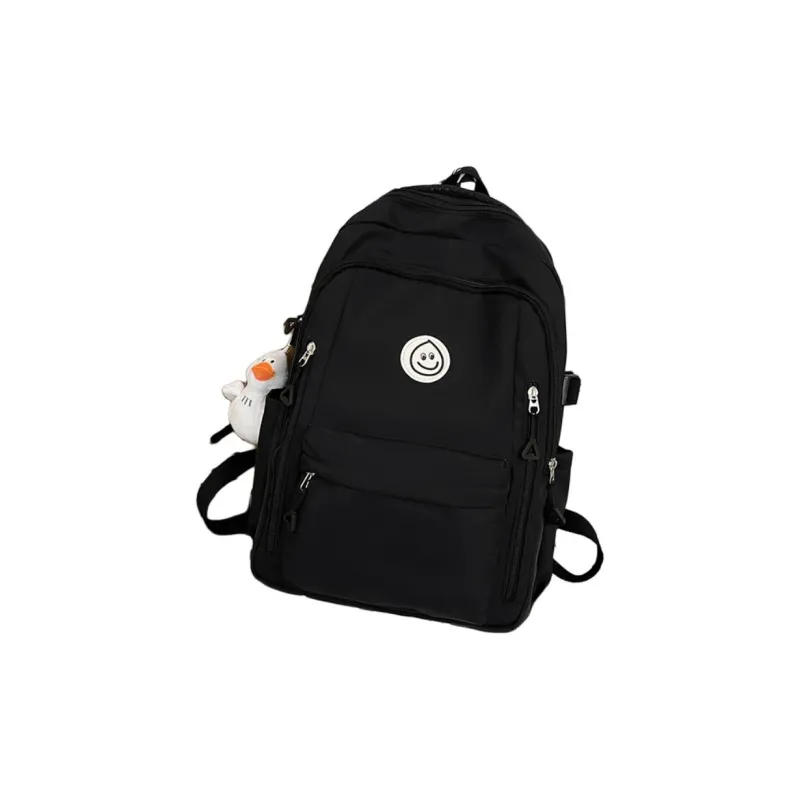 ZOGA Nylon Backpack Unisex Black/Pink/Khaki-4