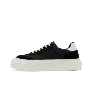 JIETEGONGYANG Coverage Slip Resistant Quick Dry Low Top Skateboard Shoes Men's Black