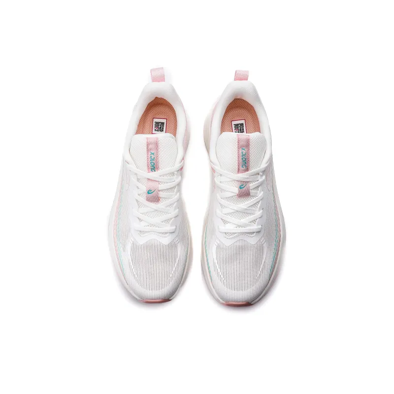 XIDELONG Cushioning Slip Resistant Low Top Carbon Plate Casual Running Shoes Women's White Pink-3