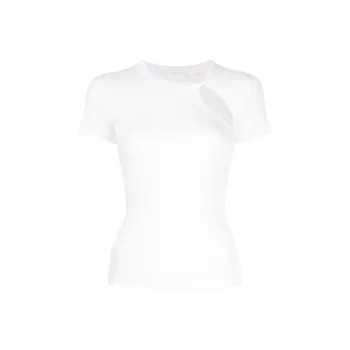 Helmut Lang Asymmetric Short sleeve Top