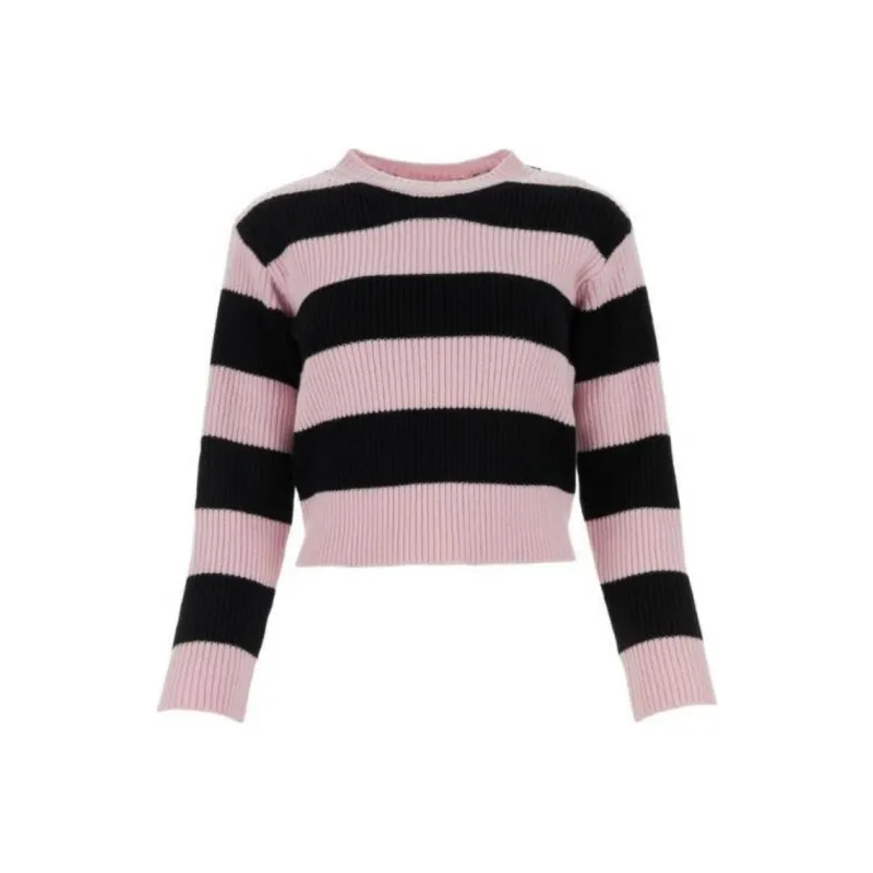 Valentino Striped Crewneck Knitted Jumper-0