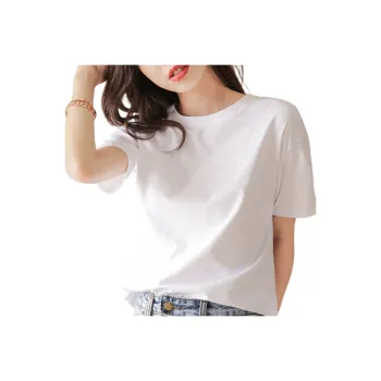 Tonlion T Shirts Women's Bleached