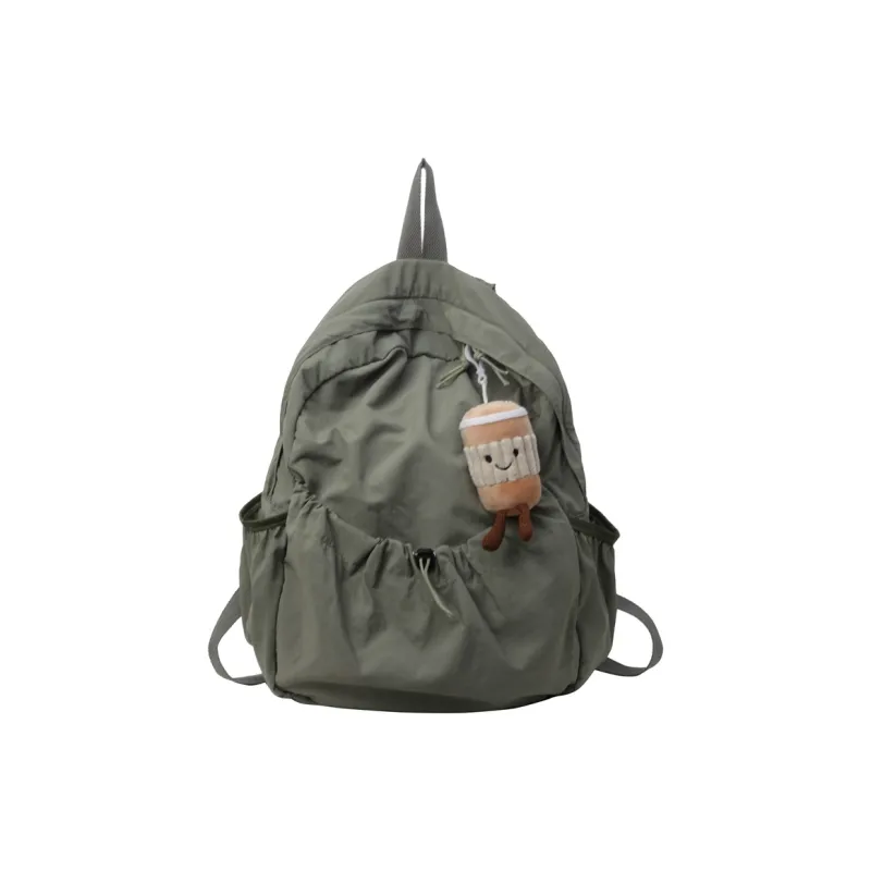 GEERDUN Nylon Fabric Backpack Unisex Multicolor-0