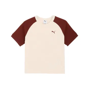 PUMA ESS + Raglan Sleeve T Shirt Women's Ecru