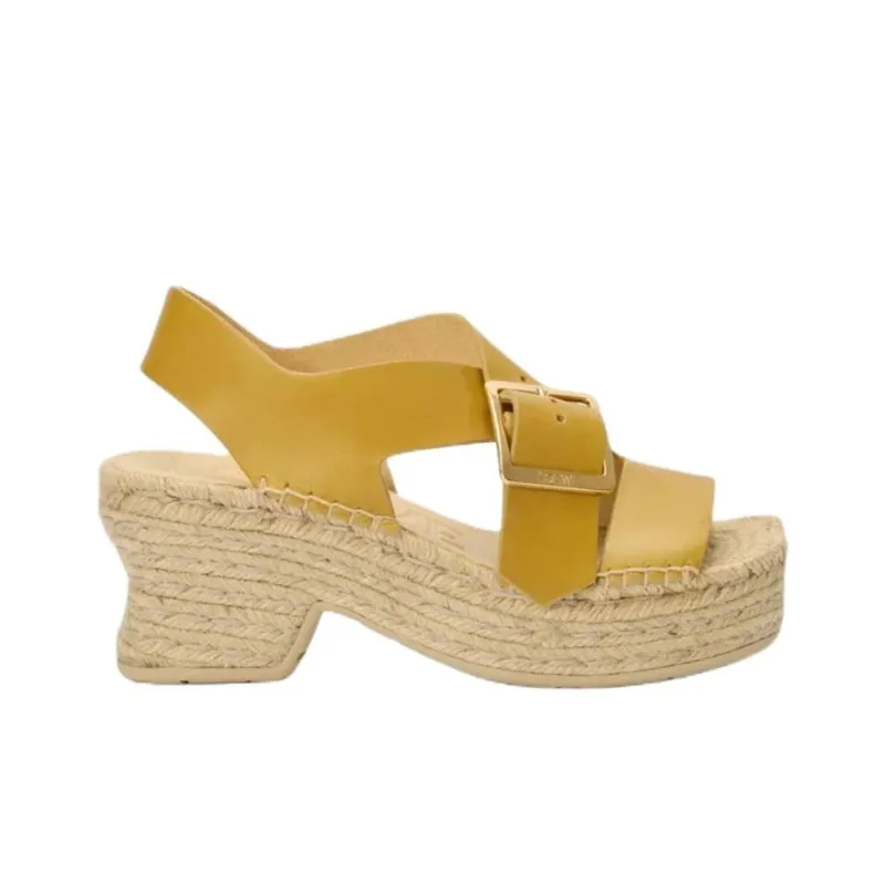 LOEWE Petal One Strap Sandals 8cm Women's Yellow-1