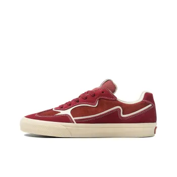 GOLUCK Cushioning Abrasion Resistant Support Low Top Skateboard Shoes Unisex Snow Fleece Red