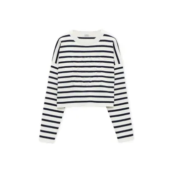 LOEWE Anagram Sweatshirt Off White/Navy