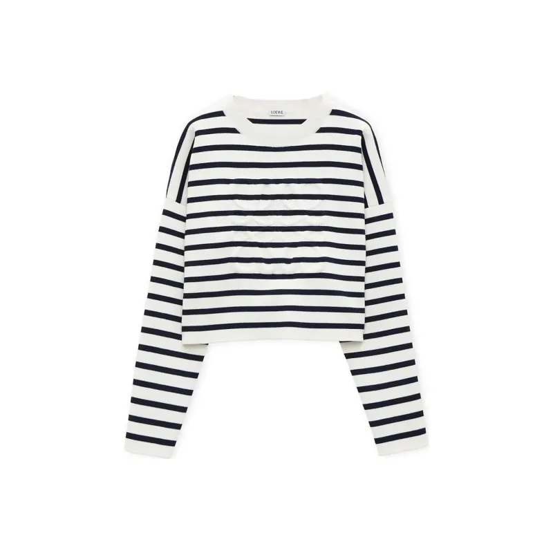LOEWE Anagram Sweatshirt Off White/Navy-0