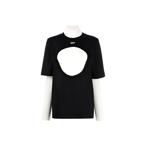 OFF WHITE Meteor Layered Cotton T shirt