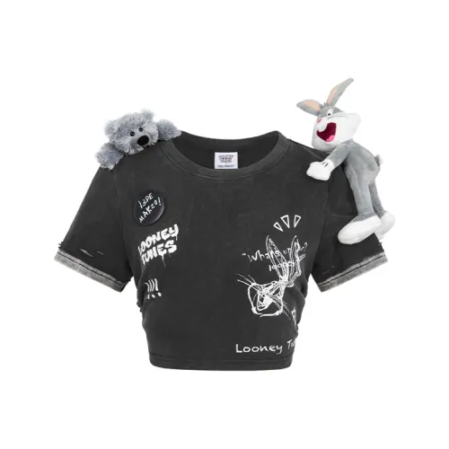 13 DEMARZO 13DEMARZO X LOONEY TUNES Crop Tops Women's