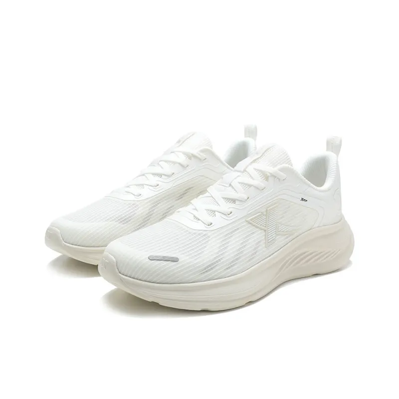 XTEP Cushioning And Breathable Low Top Casual Running Shoes Men's Sail White Tea White-3