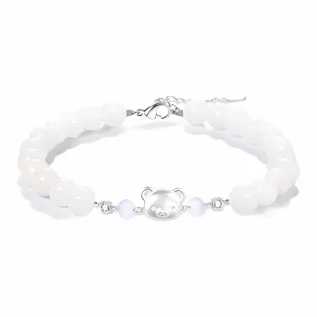 WANLIACC White Jade Bodhi Bracelets Women's