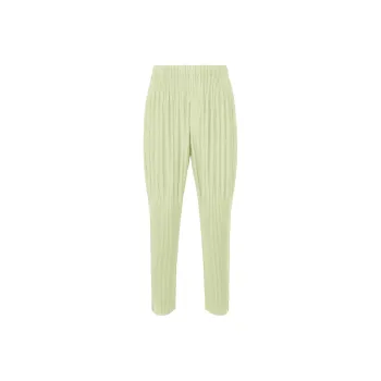 Homme Plissé Issey Miyake SS24 Casual Pants Men's Green