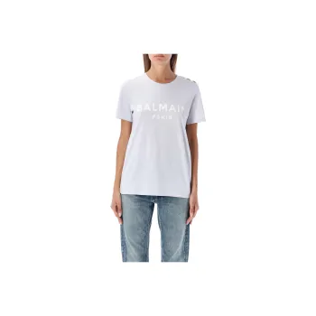 BALMAIN T-Shirts Women's Light Blue