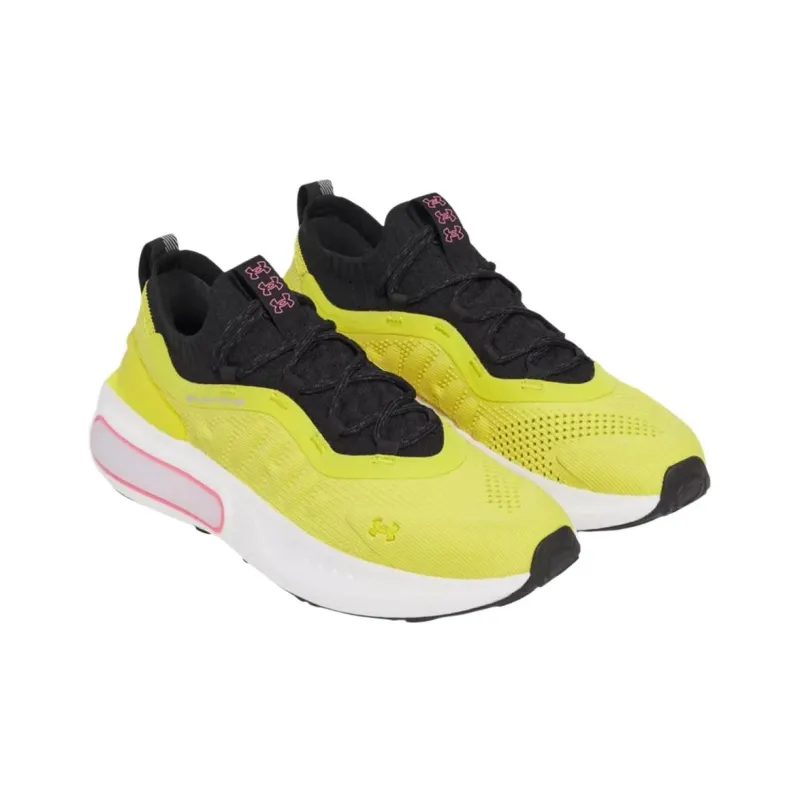 Under Armour Phantom 4 Slip Resistant And Breathable Low Top Casual Shoes Men's Black Yellow White-2