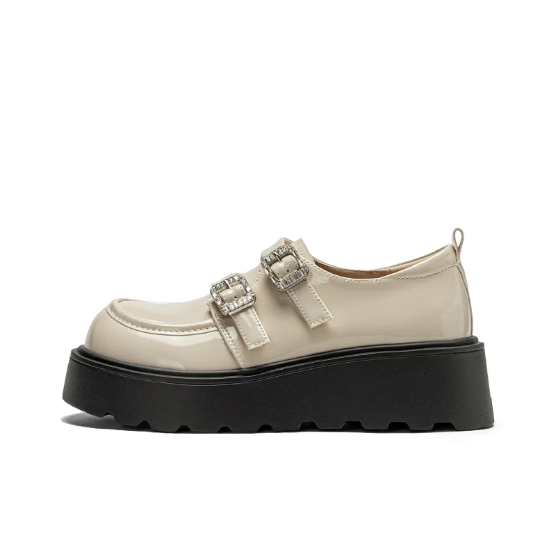 EXULL Q Loafers Women's Black/Beige-7