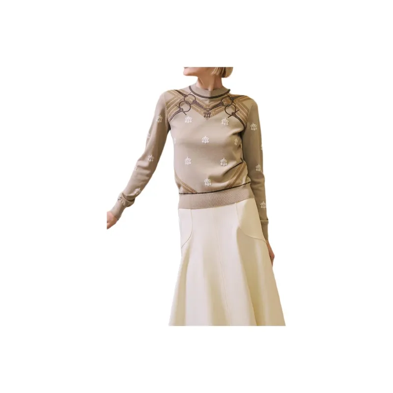 HERMES FW24 Sweater Women's Beige-0