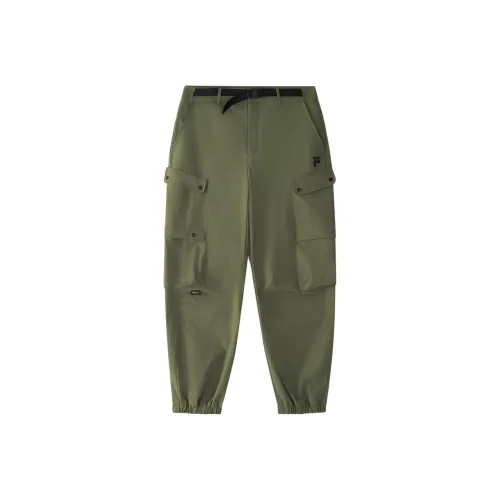FILA FUSION WORKWEAR Athletic Trousers Men's Gray Wheel Green