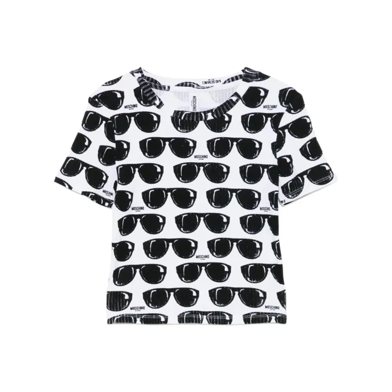 MOSCHINO Sunglasses print T shirt-0