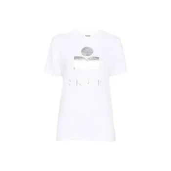 ISABEL MARANT ETOILE Zewel Logo Printed Crewneck T Shirt