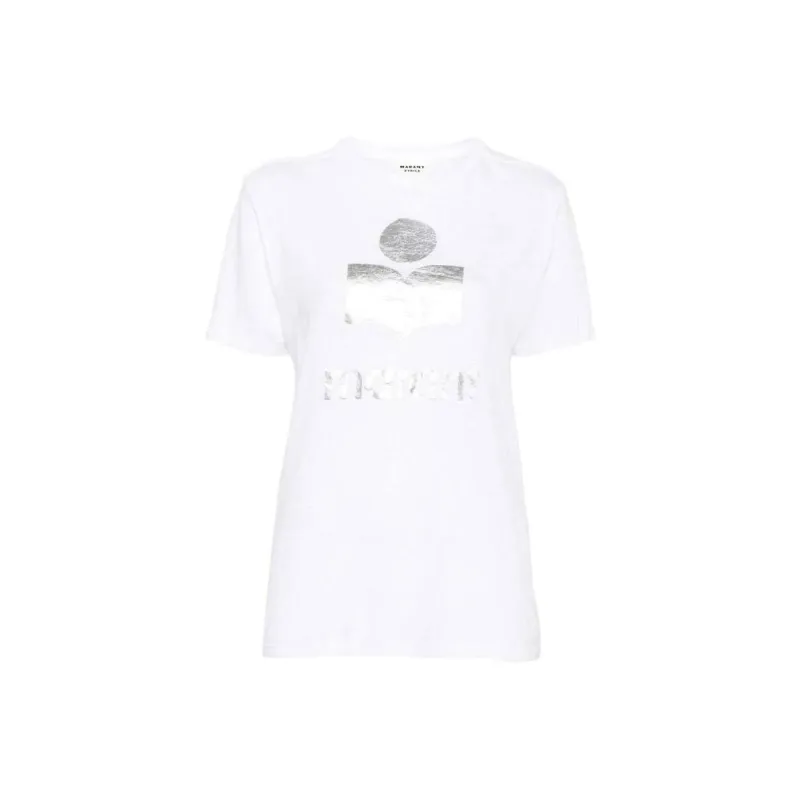 ISABEL MARANT ETOILE Zewel Logo Printed Crewneck T Shirt-0