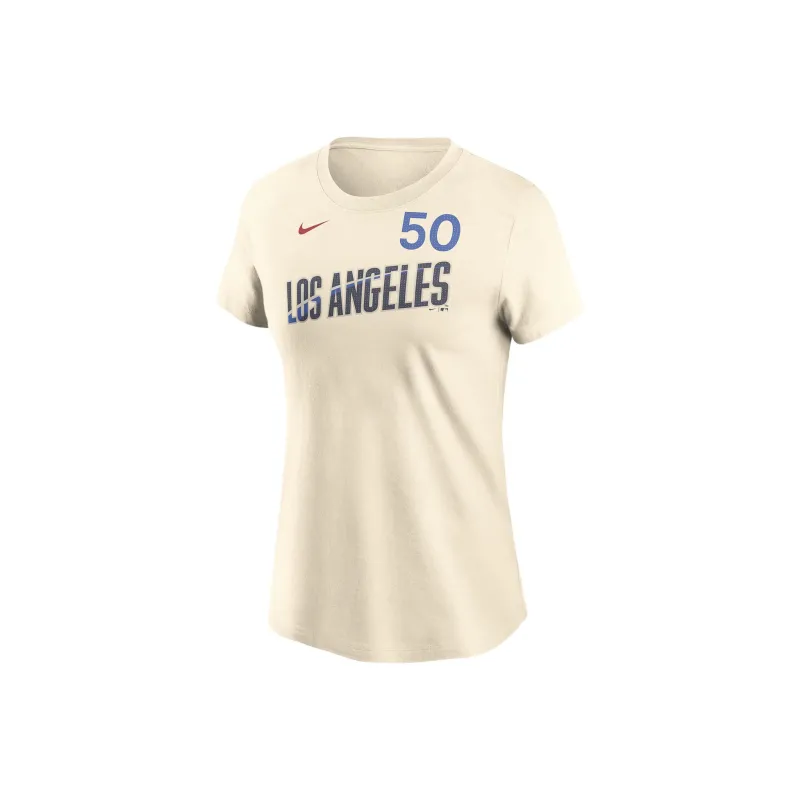 Nike x MLB Los Angeles Dodgers T-Shirt Women's Khaki-0