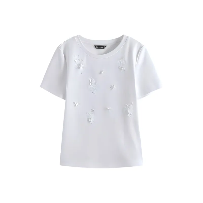 FANSILANEN Regular T Shirt Women's White-0