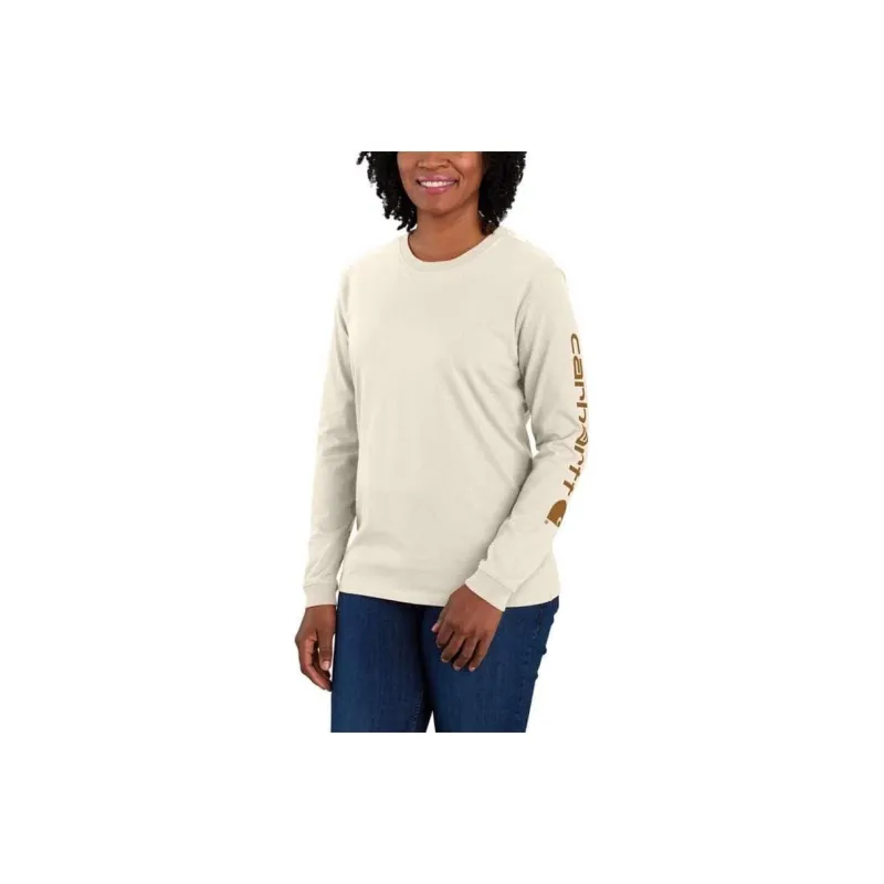 Carhartt LOOSE FIT HEAVYWEIGHT LONG SLEEVE LOGO SLEEVE GRAPHIC T Shirt Women's-9