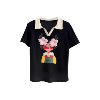 ECNR Set in Sleeve T Shirt Women's Black