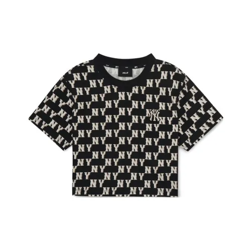 MLB Los Angeles Dodgers Crop Tops Women's Black