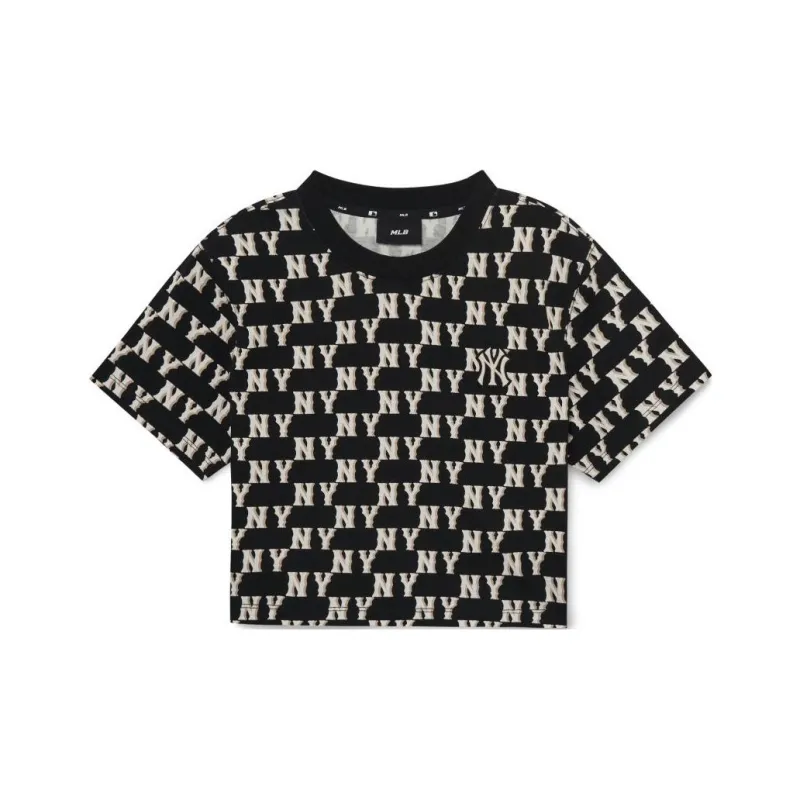 MLB Los Angeles Dodgers Crop Tops Women's Black-0