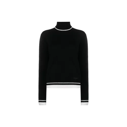 MSGM Stripe detail High neck Jumper
