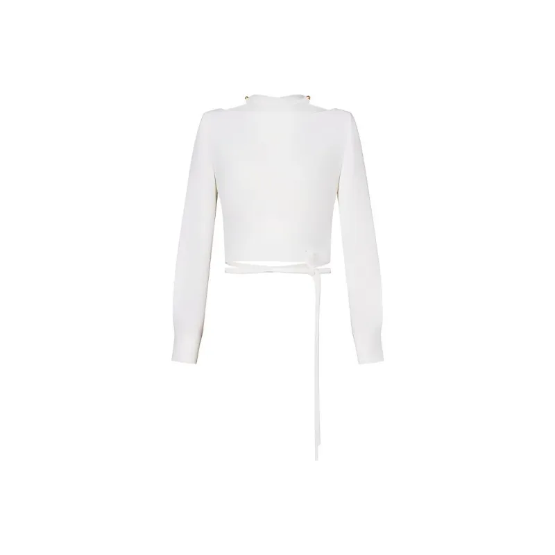 GABRIELE COLANGELO SS24 Crop Tops Women's Xiamudai White-0