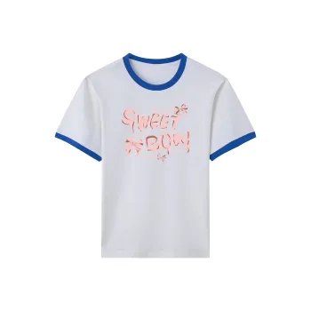TEME T Shirt Women's White & Blue