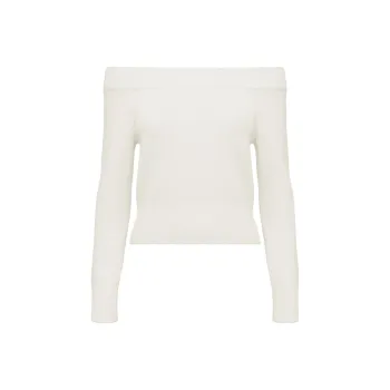 Alexander McQueen Off Shoulder Long Sleeved Jumper