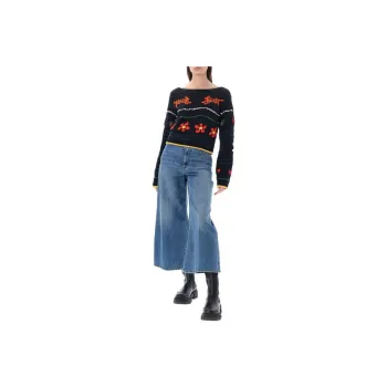 KENZO Floral Intarsia Knitted Crewneck Jumper