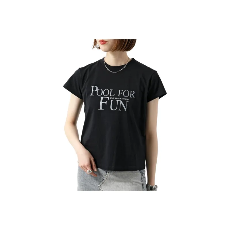 MM6 Maison Margiela T Shirt Women's Black-0
