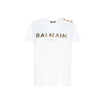 BALMAIN T Shirts Women's White