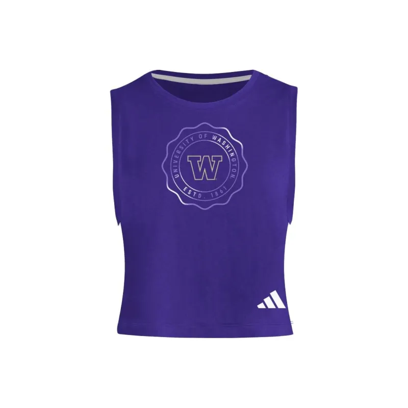 Adidas Crop Tops Women's Purple-0