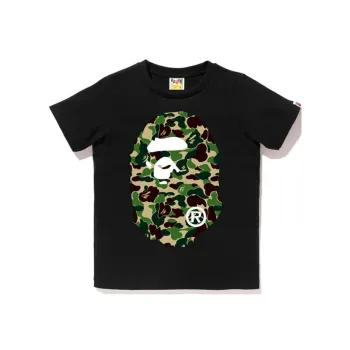 A BATHING APE Color Camo Big Ape Head Tee Black/Black