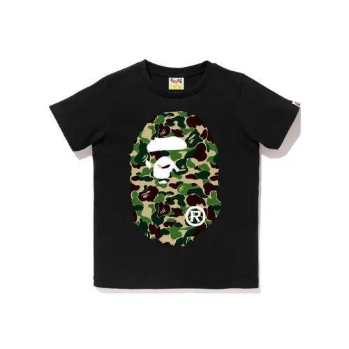 A BATHING APE Abc Camo Big Ape Head Tee White/Black